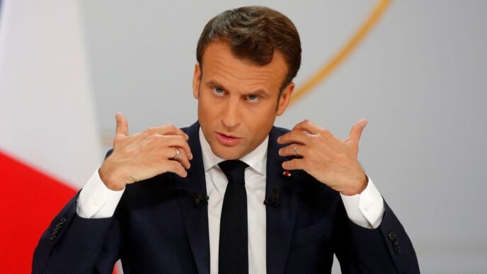 emmanuel macron Crédit : Philippe Wojazer.