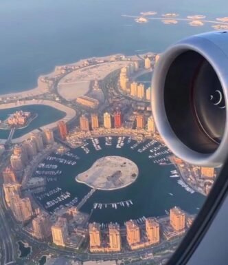 Vue aérienne de Doha. Photo Credit: pilotamireh